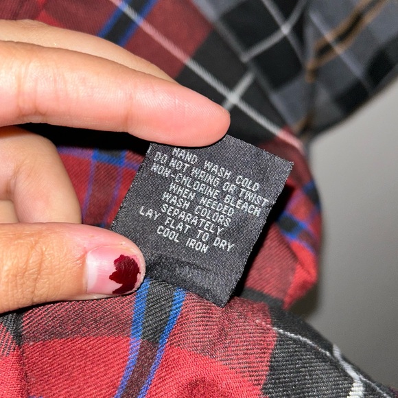 Royal Bones Split Zip Plaid Skirt - Picture 8 of 10